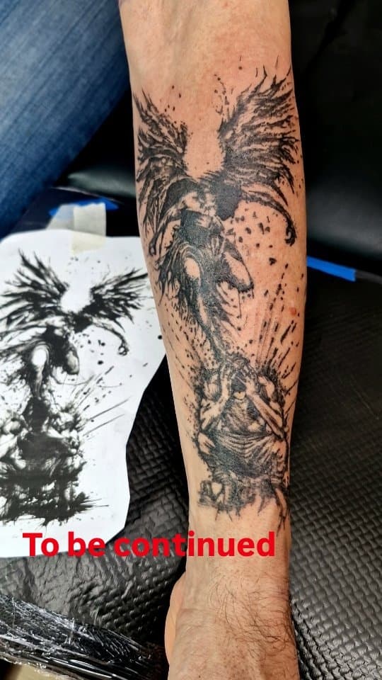 Tatouage de Phénix Noir Tattoo - Tatouage - Saint-Jean de Luz