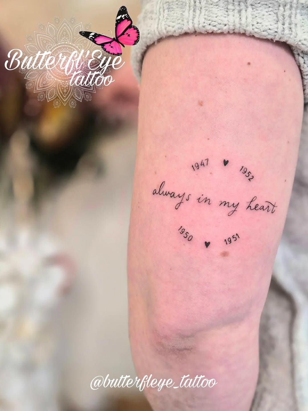 Tatouage par butterfl'eye tattoo