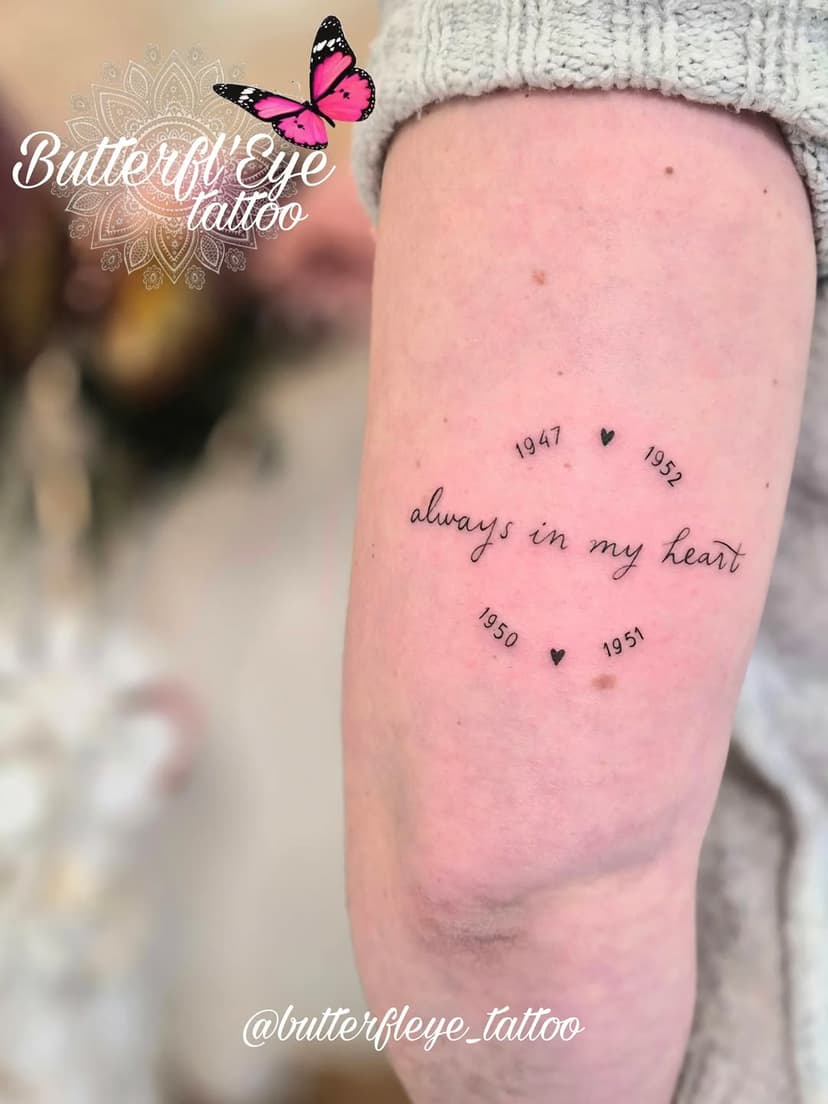 Tatouage de butterfl'eye tattoo