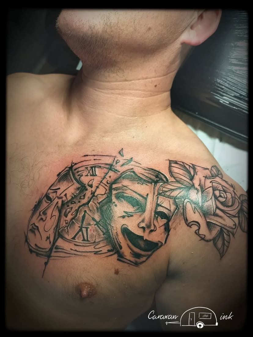 Tatouage de Caravan Ink tatoueur l hospitalet du larzac