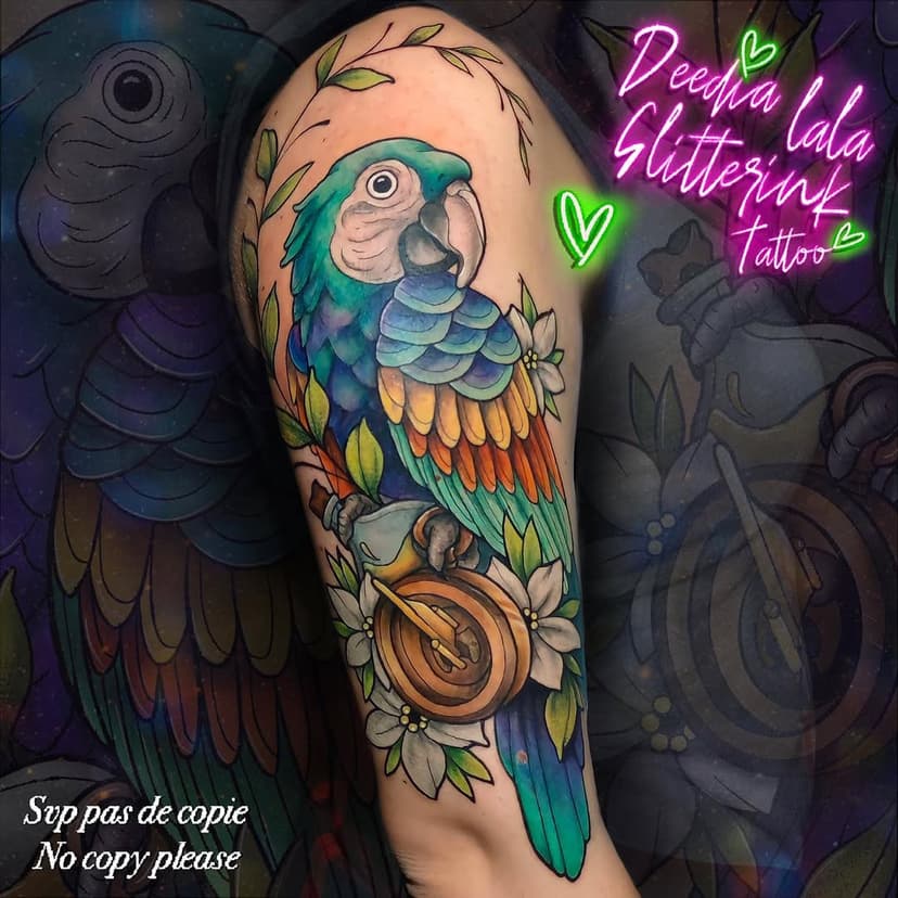 Tatouage de Deedia lala glitterink Tatoueuse