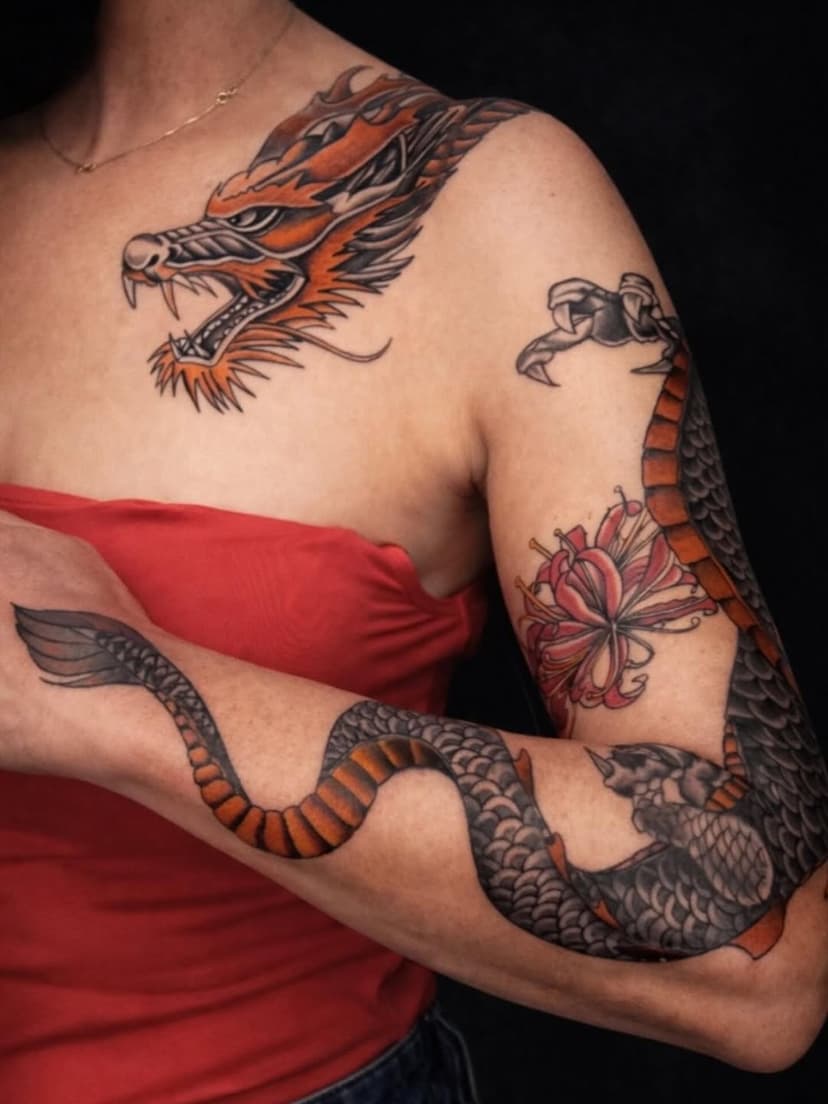 Tatouage de Ed'Tritium Tattoo (Velvet Studio)