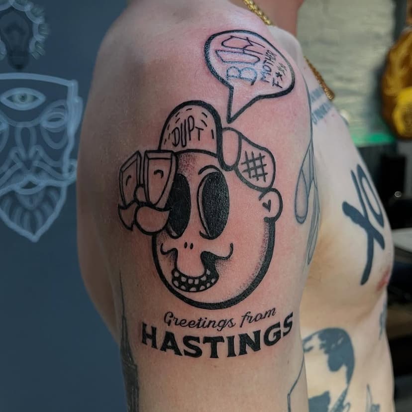 Tatouage de Encre Les Lignes