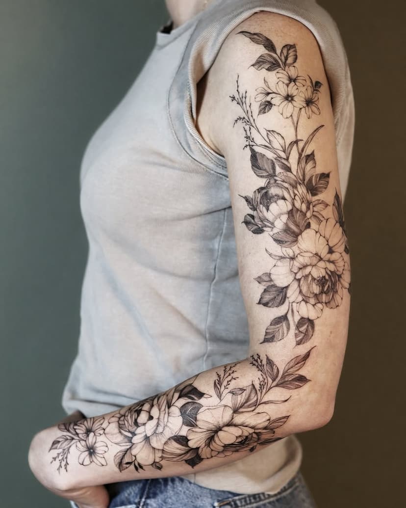 Tatouage de Fleur de Pau