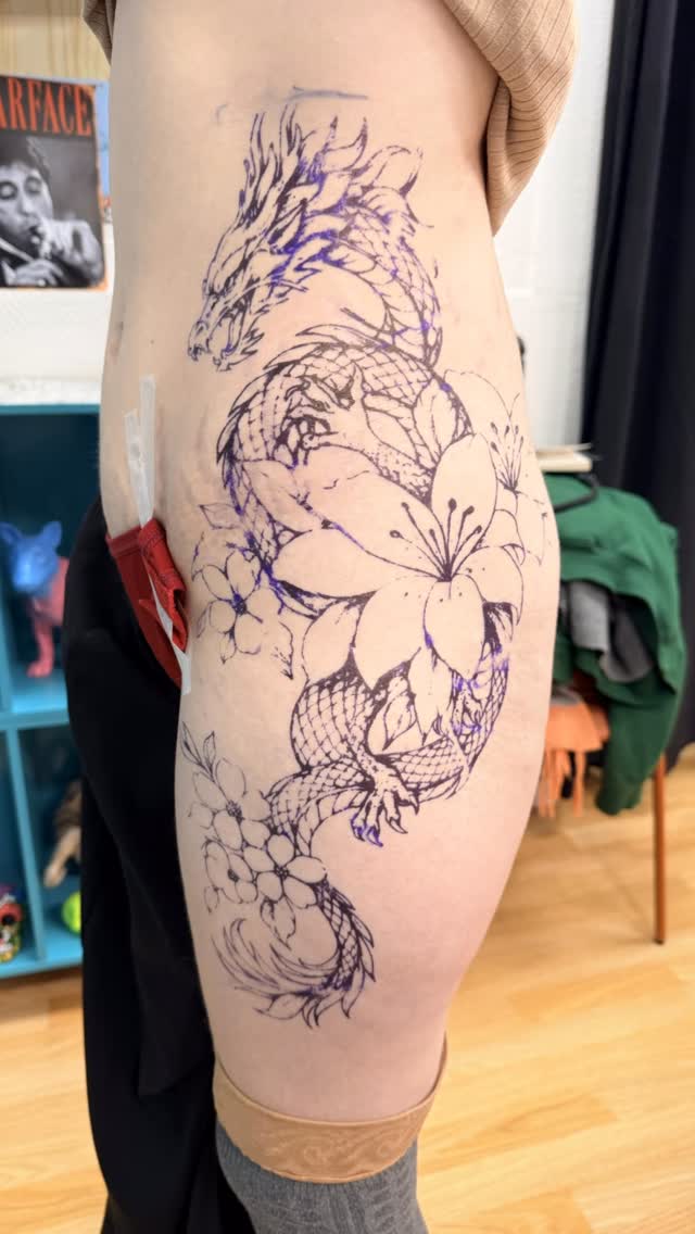 Tatouage de Ink Black Tattoo Shop