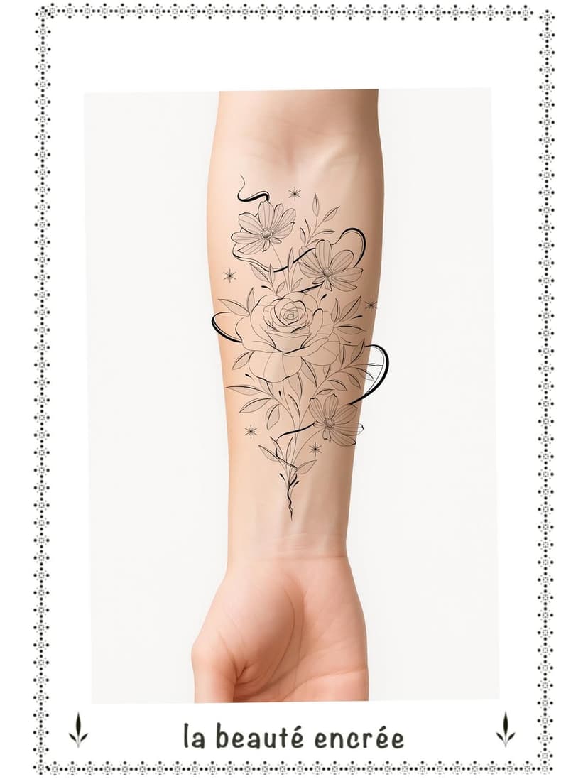Tatouage de La Beauté Encrée