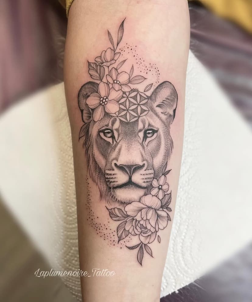 Tatouage de La plume noire