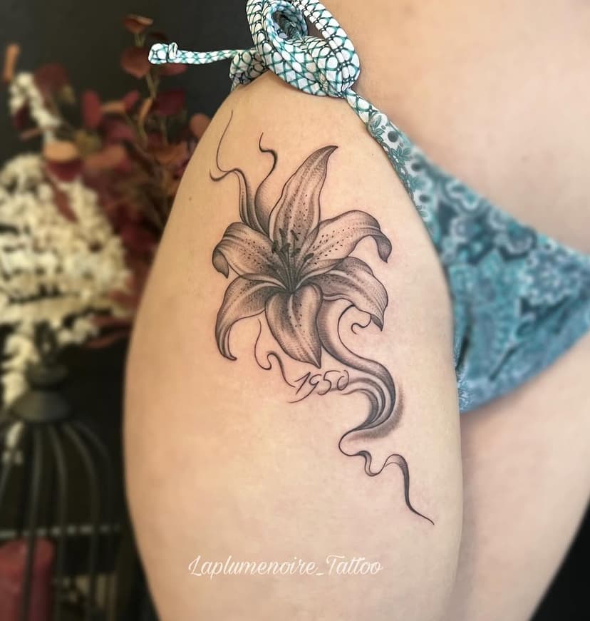 Tatouage de La plume noire