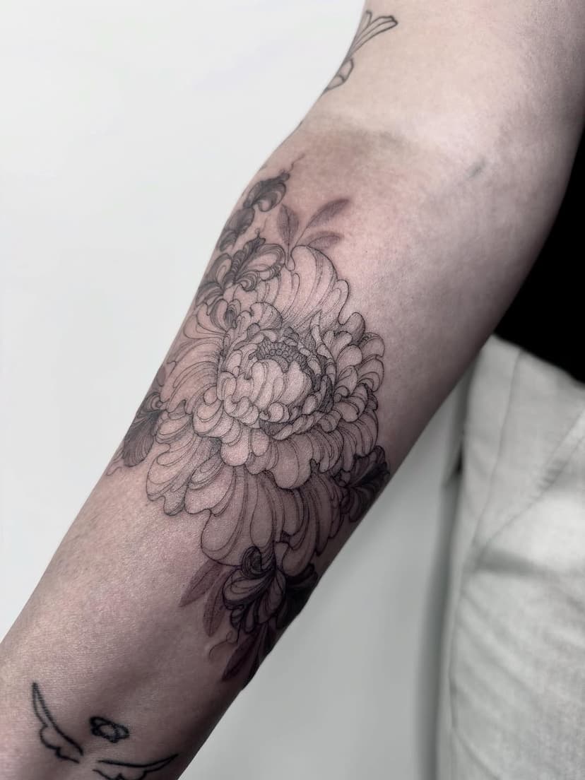 Tatouage de Les Fleurs Noires