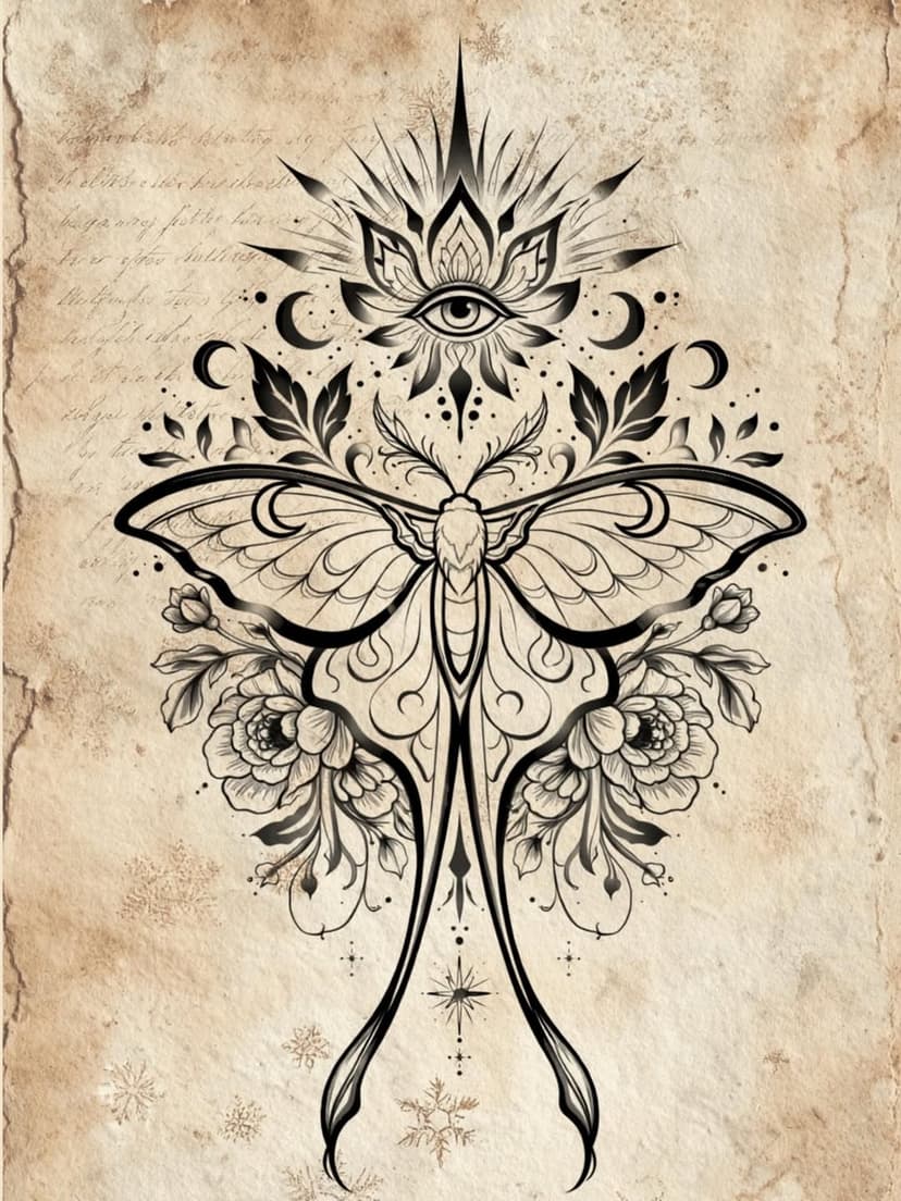 Tatouage de Liloo Noire de Lune