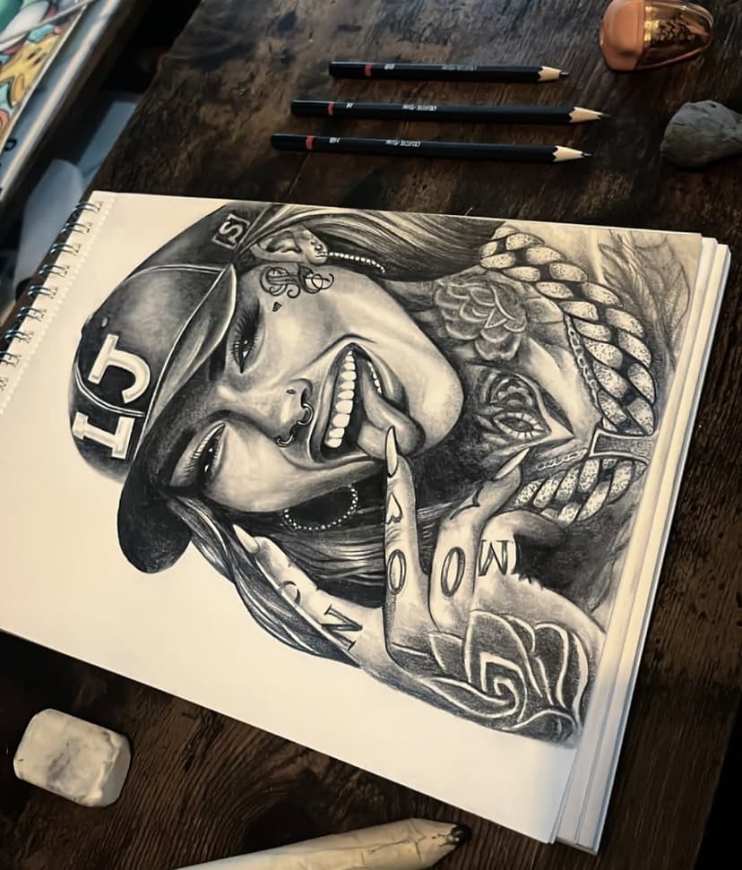 Tatouage de Loreleib-art (GoldenBlack Tattoo shop)