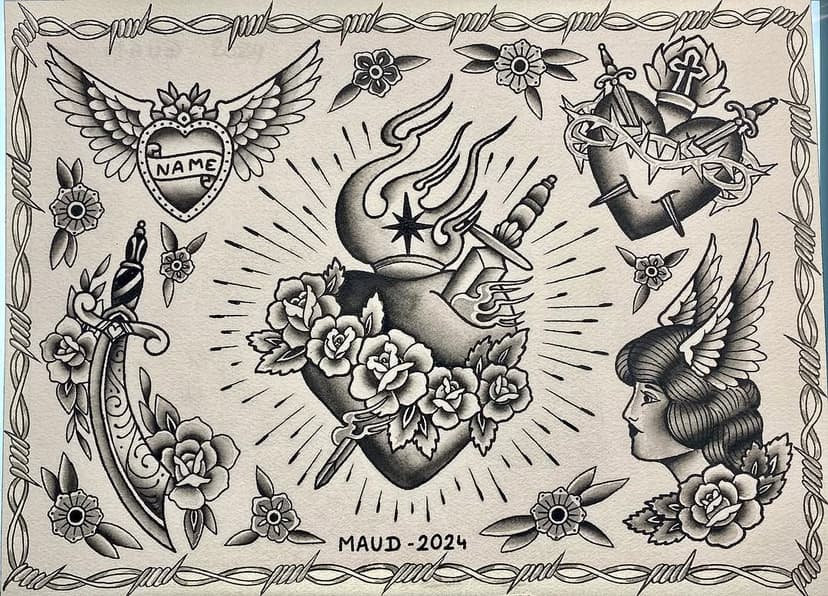 Tatouage de Maud Traditional Tattooing