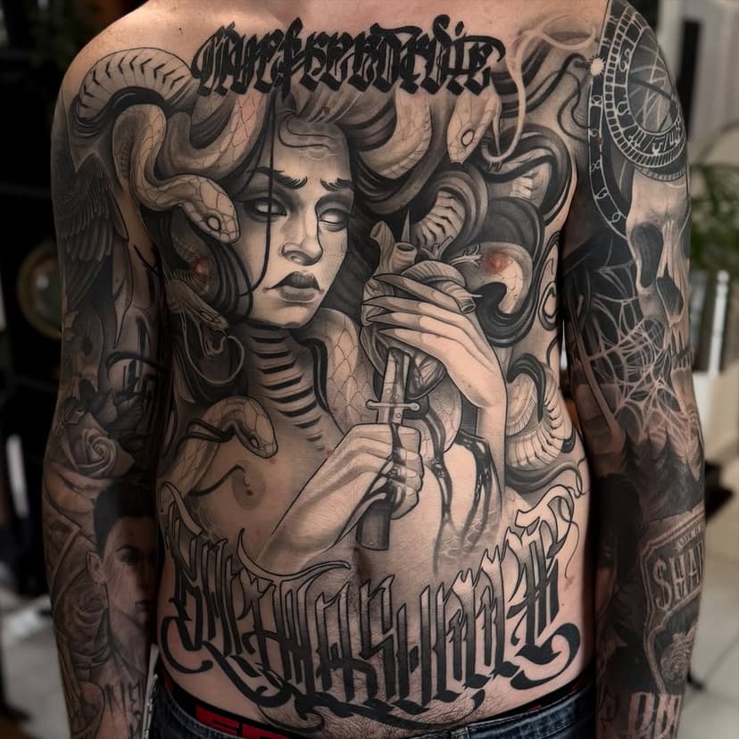 Tatouage de La Ligne Noire tattoo shop • Vinther Dask & Meow •