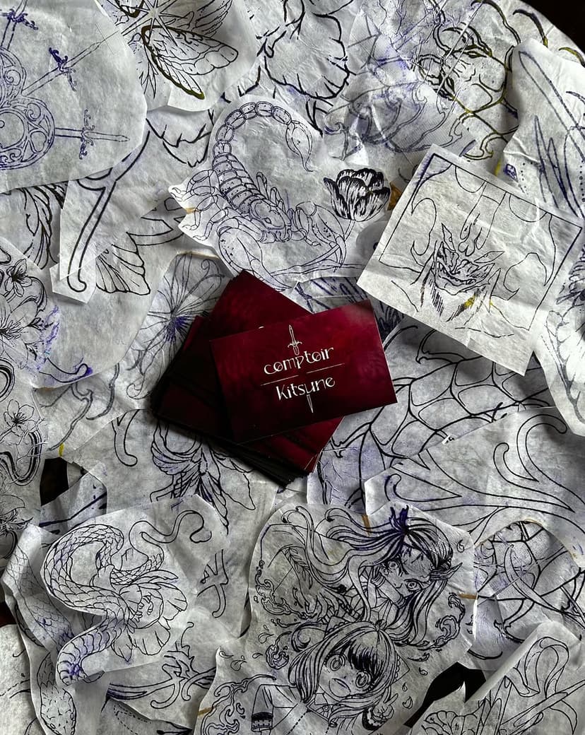 Tatouage de Comptoir Kitsune